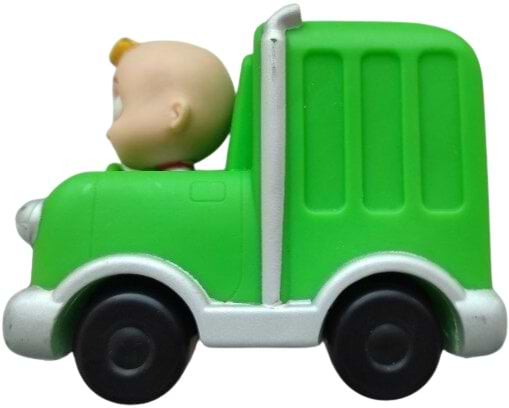 Фото - Базовый игровой транспорт для малыша CoComelon Mini Vehicles Green Trash Truck Зеленый мусоровоз (CMW0014)
