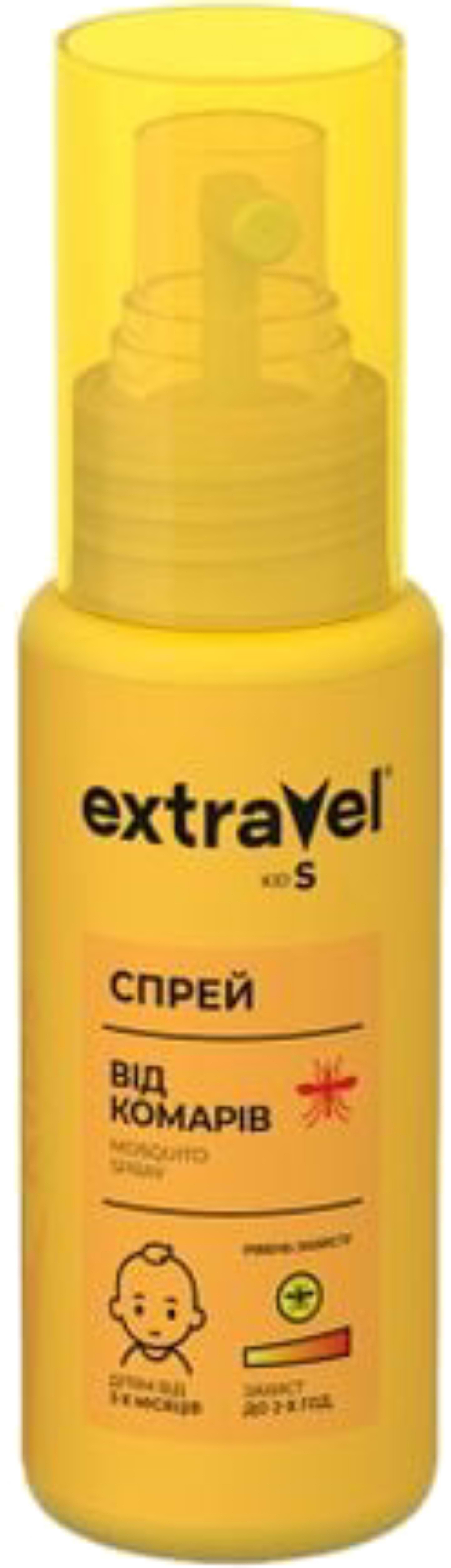 Спрей від комарів для дітей Extravel Kids 70 мл - Фото 1
