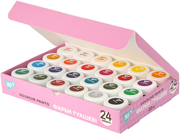 Фото - Фарби YES Pusheen 24 кол. по 20 мл (230404)