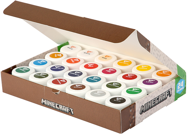 Фото - Фарби YES Minecraft 24 кол. по 20 мл (230409)