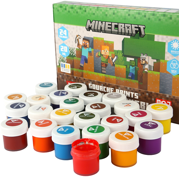 Фото - Фарби YES Minecraft 24 кол. по 20 мл (230409)
