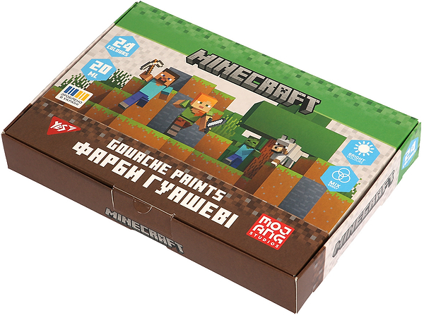 Фото - Фарби YES Minecraft 24 кол. по 20 мл (230409)