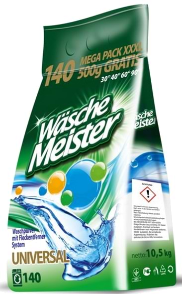 Стиральный порошок Wasche Meister Universal 10,5 кг (4260418935929) - Фото 1