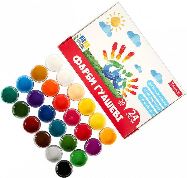 Фото - Краски 1 Вересня Classic 24 кол. 20 мл (230399)