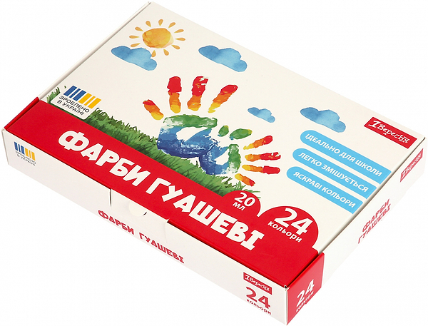 Фото - Краски 1 Вересня Classic 24 кол. 20 мл (230399)