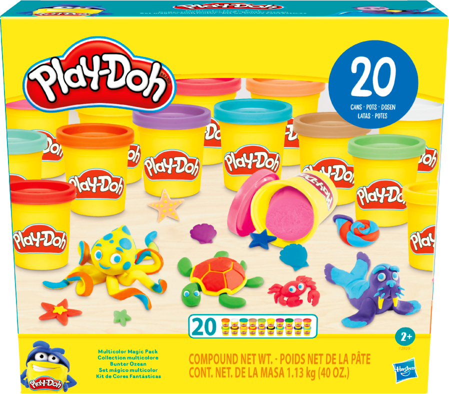 Расходники Hasbro Play-doh, 20 баночек, F2829 - Фото 1