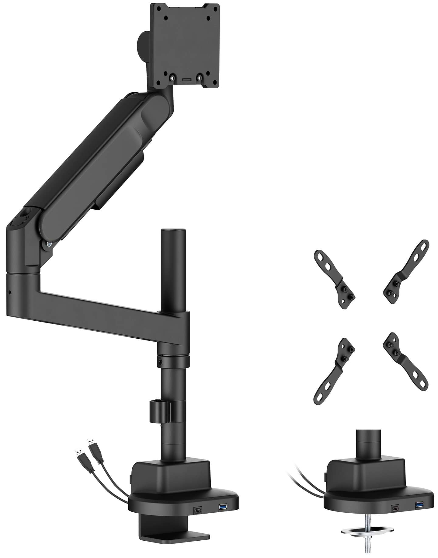 Купити Кріплення настільне OfficePro MAH751B 24-57" 2-27 кг Black - Фото 1 Кріплення настільне OfficePro MAH751B 24-57" 2-27 кг Black - Фото 1