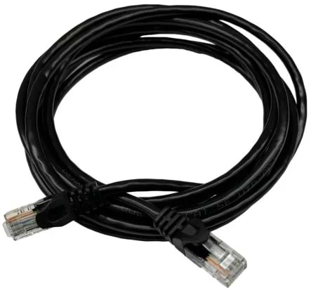 Кабель патч-корд GEAR CAT.5E UTP CCA 24AWG 1.5m Black (GPC-UTPCCARJ45-1.5B) - Фото 1