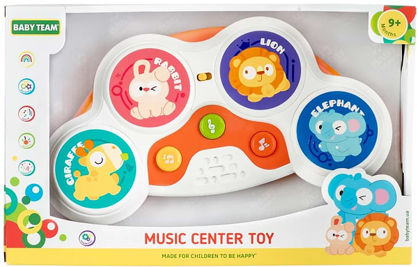 Фото - Інтерактивний гаджет Baby Team «Музичний центр», (8656_помаранчевий)