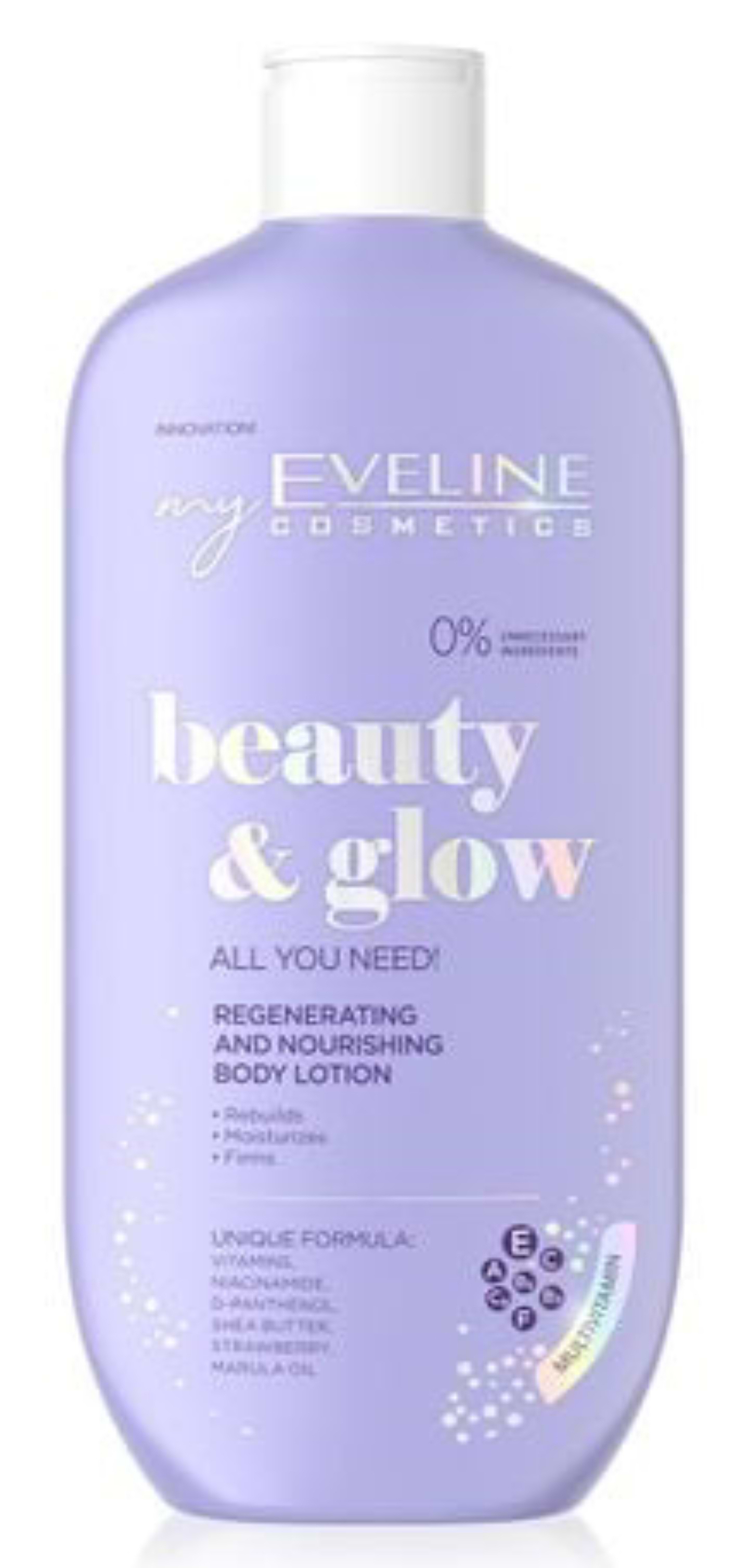 Лосьон для тела EVELINE для тела регенерирующий питательный Beauty & Glow 350 мл (5903416040545) - Фото 1