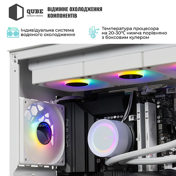Фото - Системний блок QUBE QB Ryzen 7 9800X3D RTX 5090 32GB TK3W 961010 (Ryzen79800X3DRTX509032GBTK3W961010)