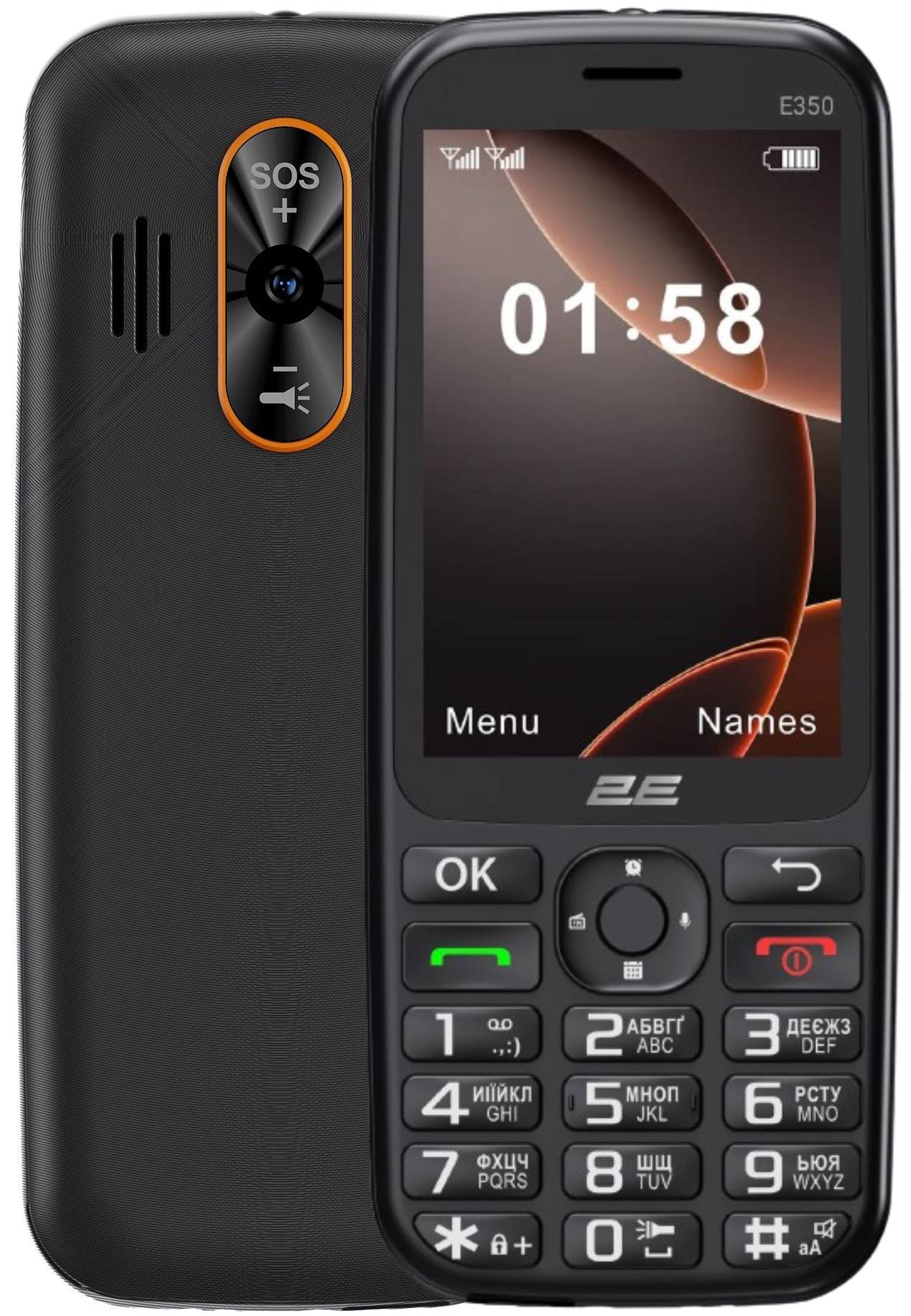 Мобильный телефон 2E E350 Dual Sim Black