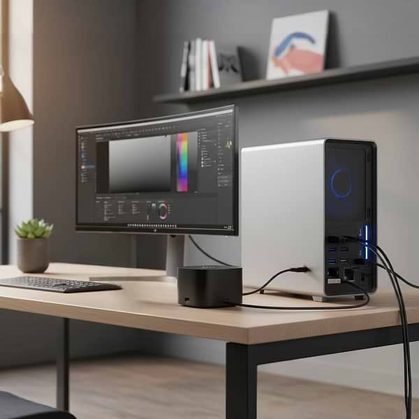 Фото - Док-станція HP TB 280W G4 Dock w/Combo Cable (4J0G4AA)