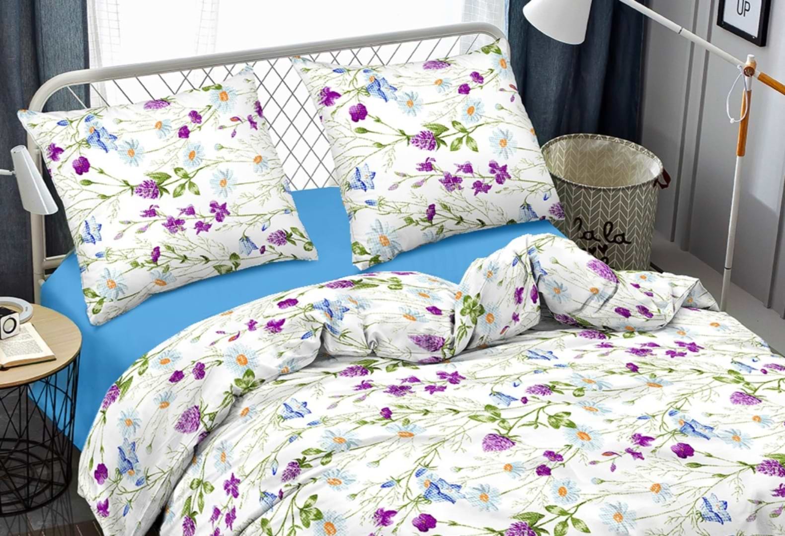 Комплект постельного белья Zastelli J3833-9/Bonnie Blue 200х220 см разноцветный