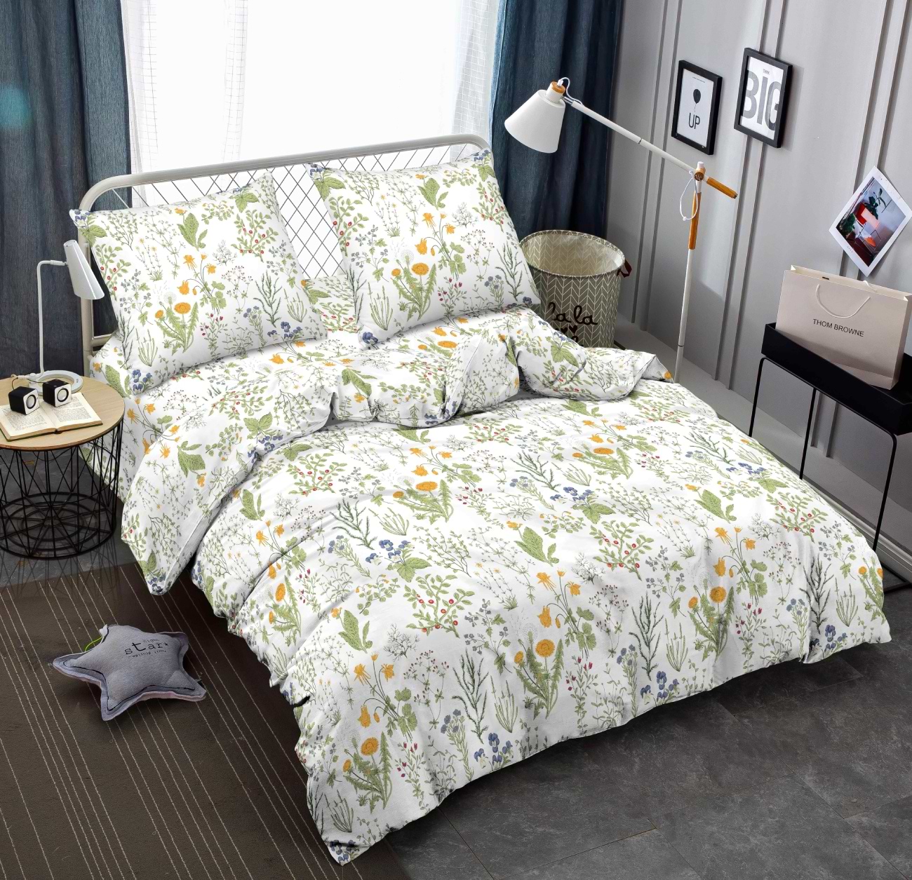 Комплект постельного белья Zastelli J1508-9 Поле 200х220 см разноцветный