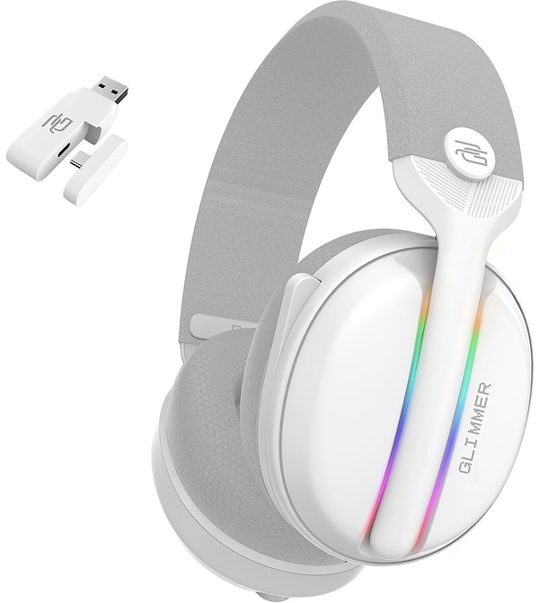 Фото - Гарнітура бездротова ігрова Proove Gaming Glimmer (APP) White (WHGL00022002) Фото - Гарнітура бездротова ігрова Proove Gaming Glimmer (APP) White (WHGL00022002)