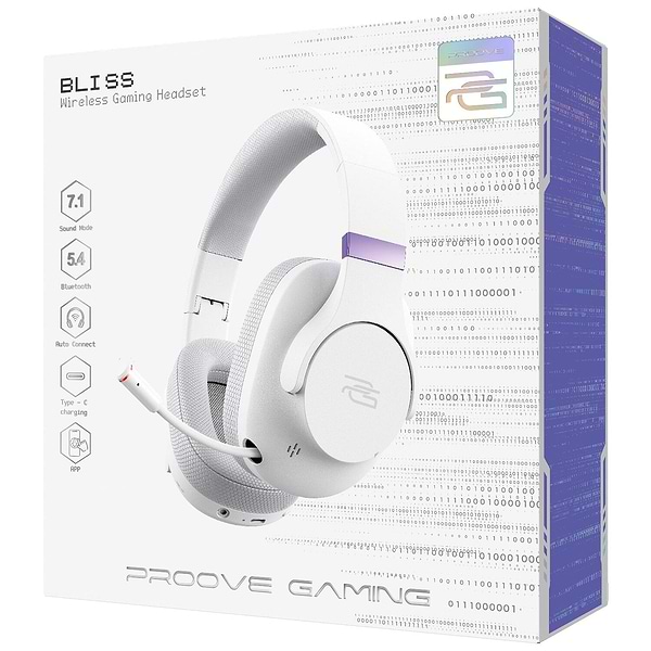 Фото - Гарнітура бездротова ігрова Proove Gaming Bliss (APP) White (GHBL00010002)