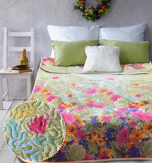 Фото - Покрывало полуторное Zastelli двустороннее паяное 3793 хлопок 145х210 (18557) Фото - Покрывало полуторное Zastelli двустороннее паяное 3793 хлопок 145х210 (18557)