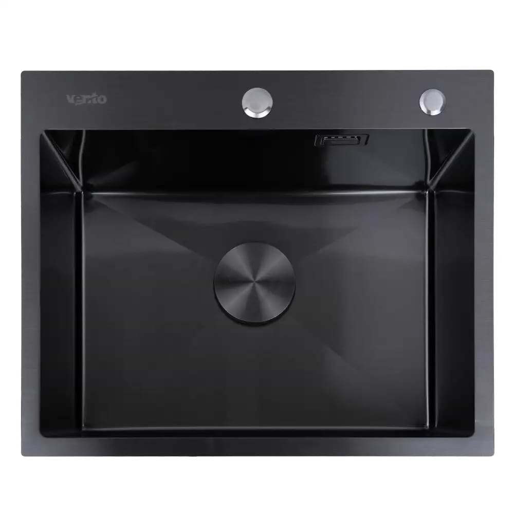 Мойка кухонная Ventolux HMKS 5848 PVD BK 3/0,6