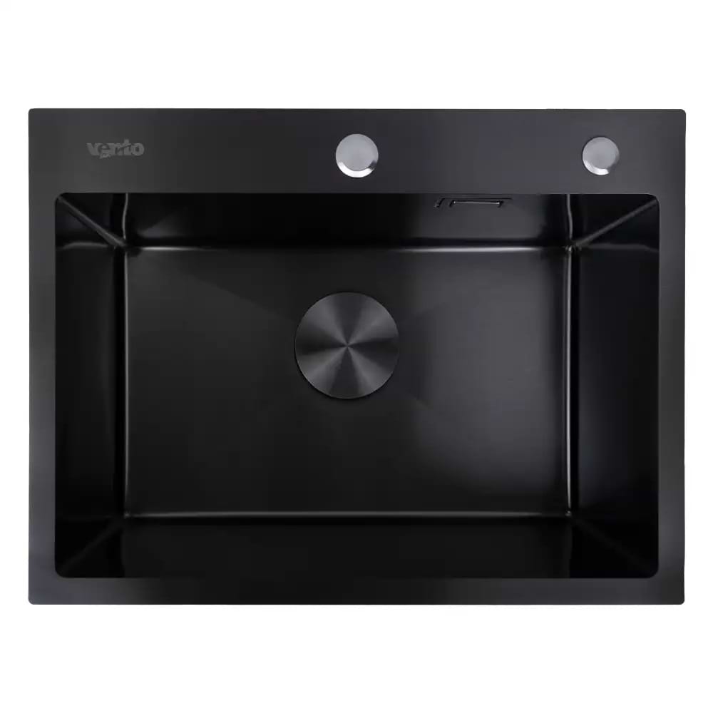 Мойка кухонная Ventolux HMKS 5843 PVD BK 3/0,8
