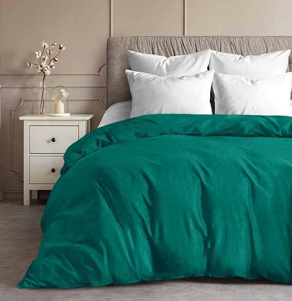 Фото - Підковдра двоспальна Zastelli Бязь 17-4735 175х210 см зелений (15678-001441)