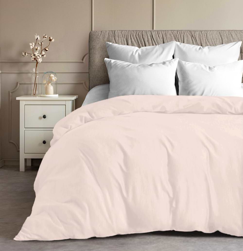 Пододеяльник двуспальный Zastelli Бязь 11-2409 200х220 розовый (16713)