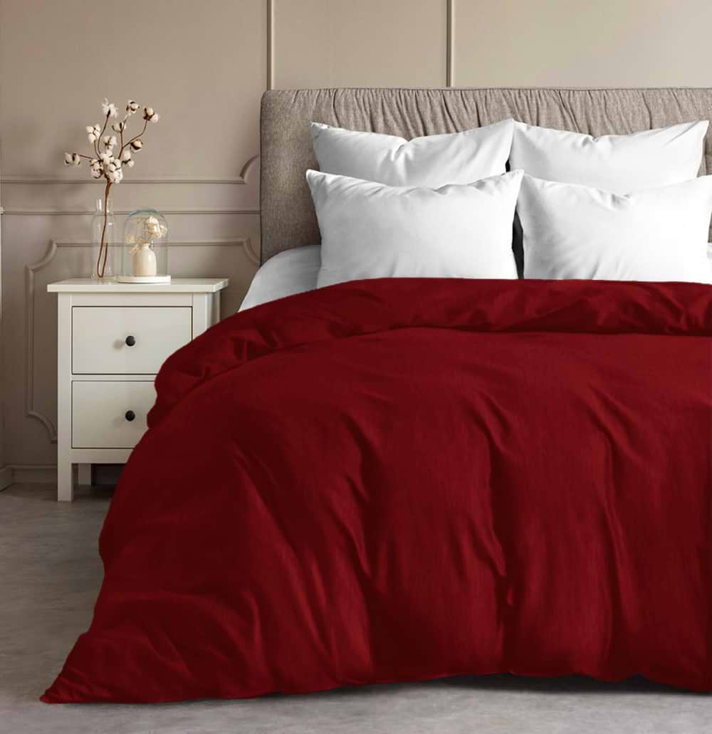 Пододеяльник двуспальный Zastelli Бязь 19-1655 200х220 см красный (14597-000614)