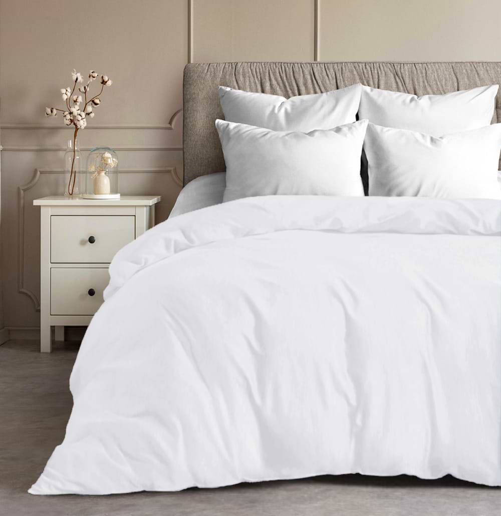 Підковдра полуторна Zastelli Біла Бязь еліт 145x210 (13371)