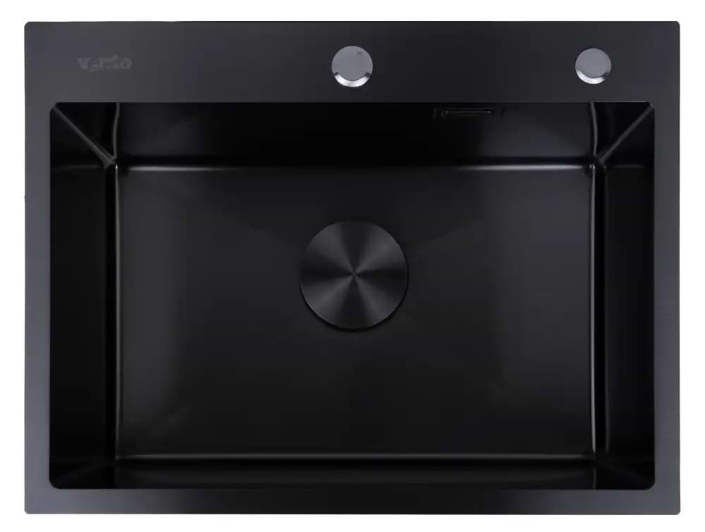 Мойка кухонная Ventolux HMKS 6045 PVD BK 3/0,6