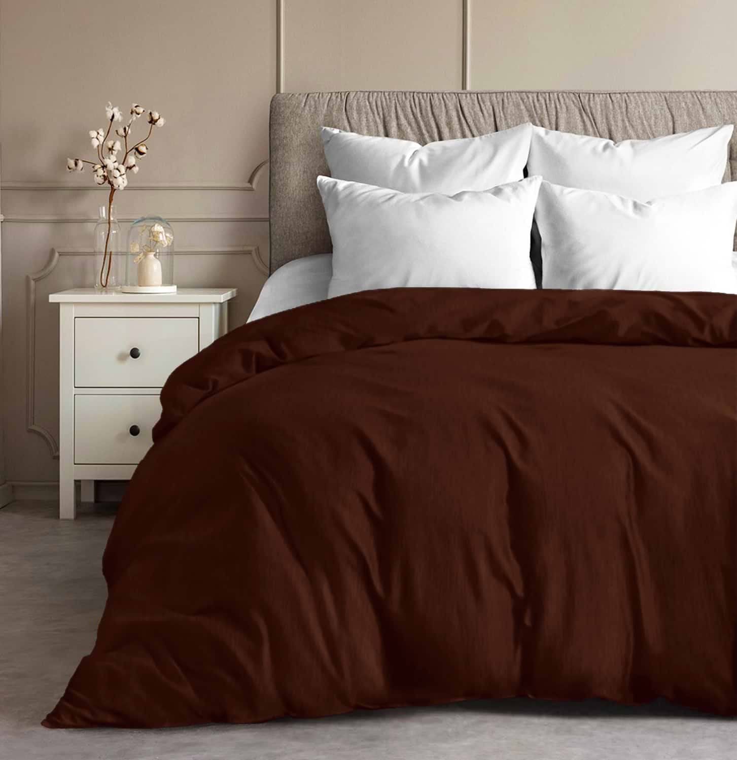 Пододеяльник двуспальный Zastelli Бязь Мустанг 19-1217 200х220 см коричневый (15669)