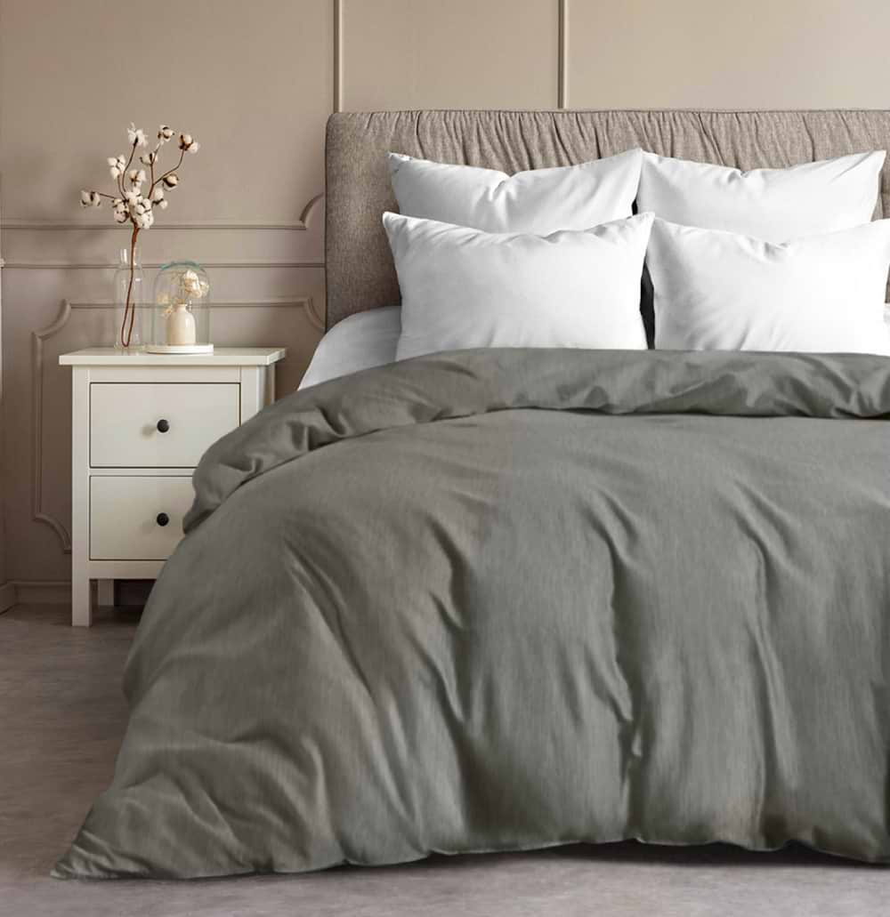 Підковдра полуторна Zastelli Бязь 17-4405 145х210 см сірий (16925)