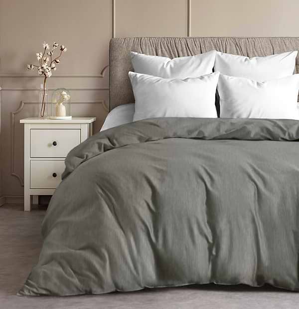 Фото - Підковдра двоспальна Zastelli Бязь 17-4405 175х210 см сірий (16926)