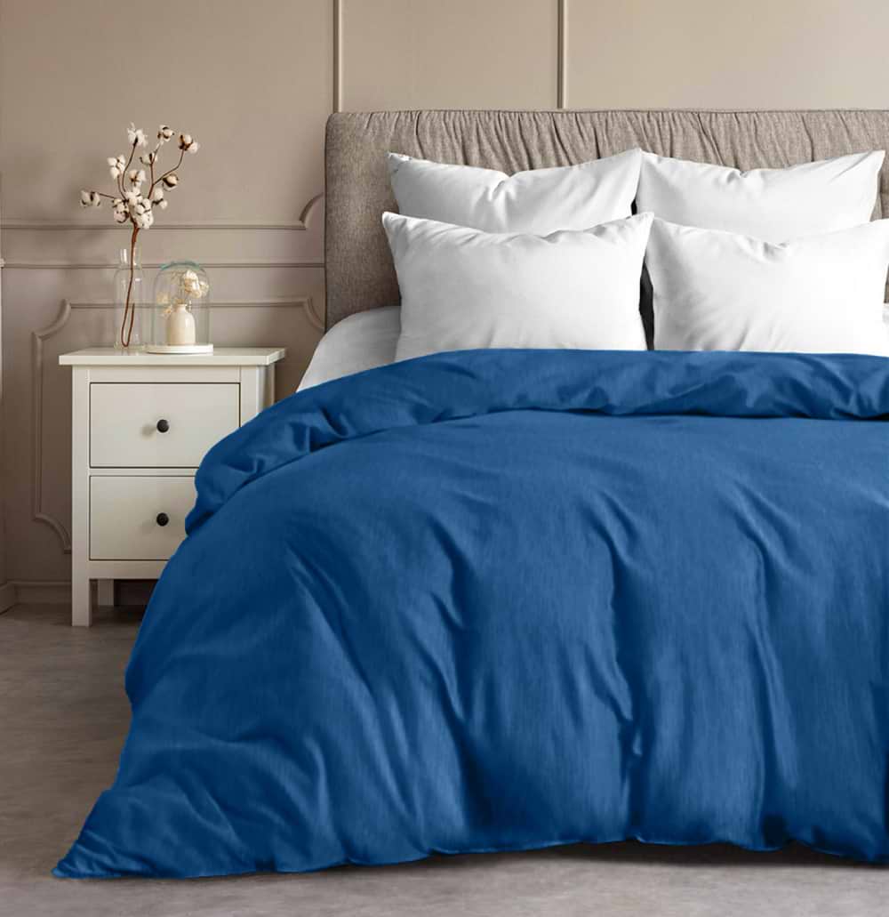 Пододеяльник двуспальный Zastelli Бязь 19-4150 200х220 см синий (16967) - Фото 1