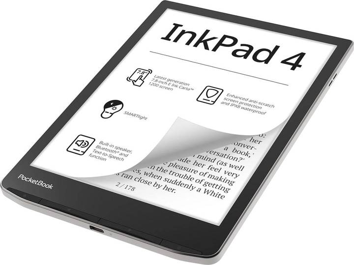 Фото - Електронна книга PocketBook 743G Stundust Silver (PB743G-U-CIS)