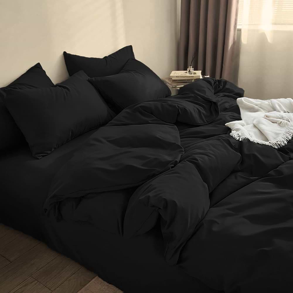 Комплект постільної білизни Zastelli BLACK бязь 175х210 Чорний (20984) - Фото 1