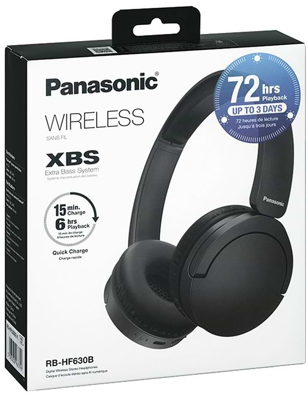 Фото - Навушники накладні бездротові Panasonic RB-HF630BG-K
