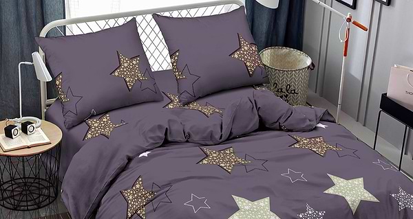 Фото - Комплект постільної білизни Zastelli J3503-4 Зірки золоті жатка 175х210 Різнокольоровий (22192)
