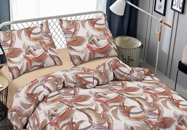 Фото - Комплект постільної білизни Zastelli J3737-12/Beige жатка 175х210 Різнокольоровий (22263)