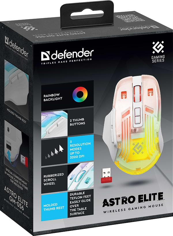 Фото - Миша бездротова ігрова Defender Astro Elite GM-056 (52056)
