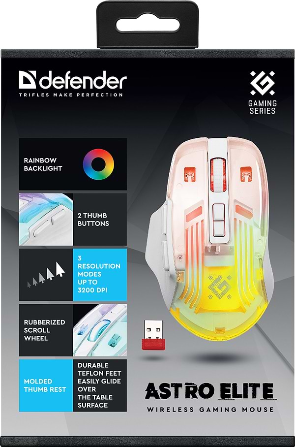 Фото - Миша бездротова ігрова Defender Astro Elite GM-056 (52056)