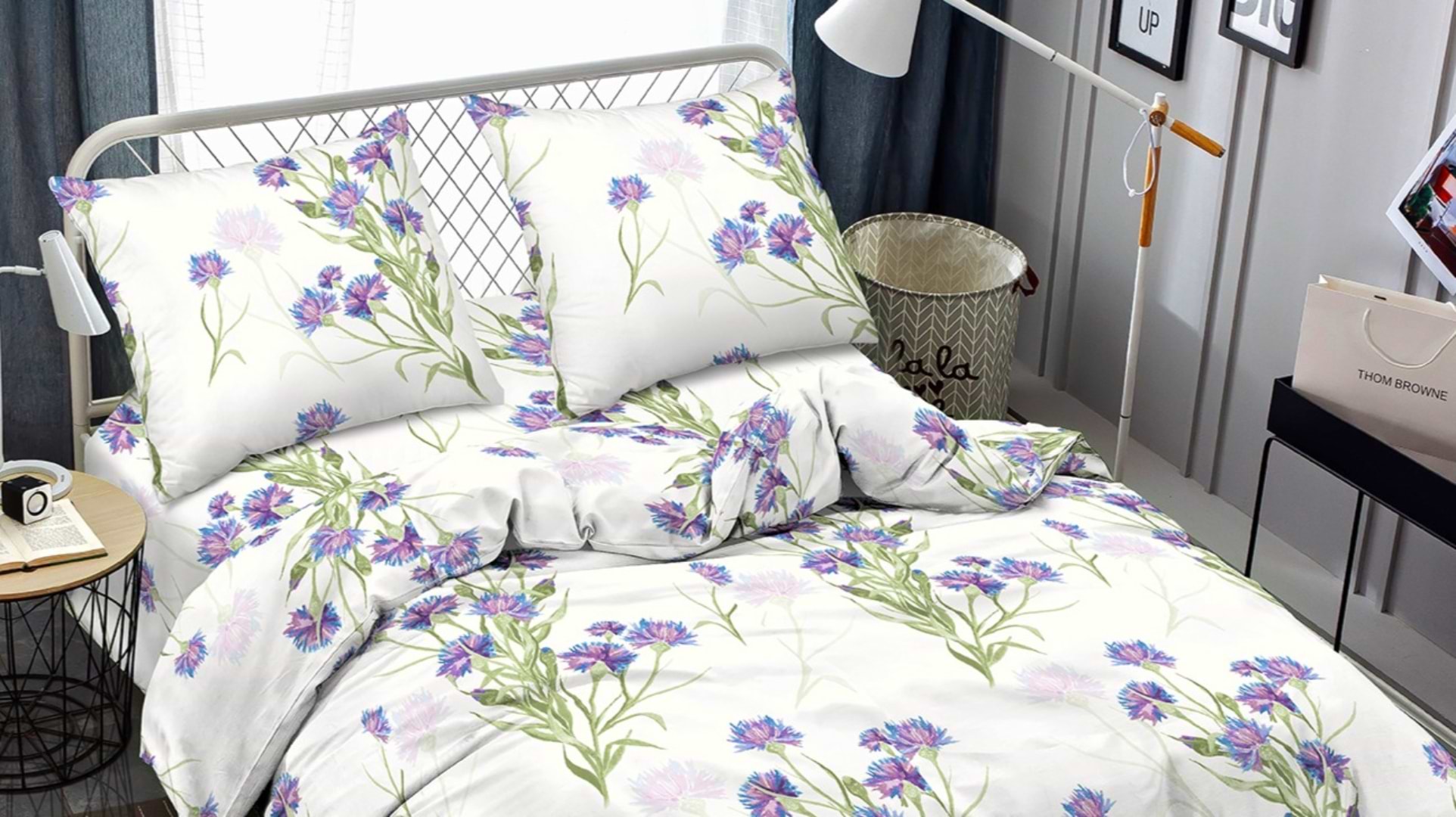 Комплект постельного белья Zastelli Васильки жатка 200х220 см разноцветный (J3754-10)