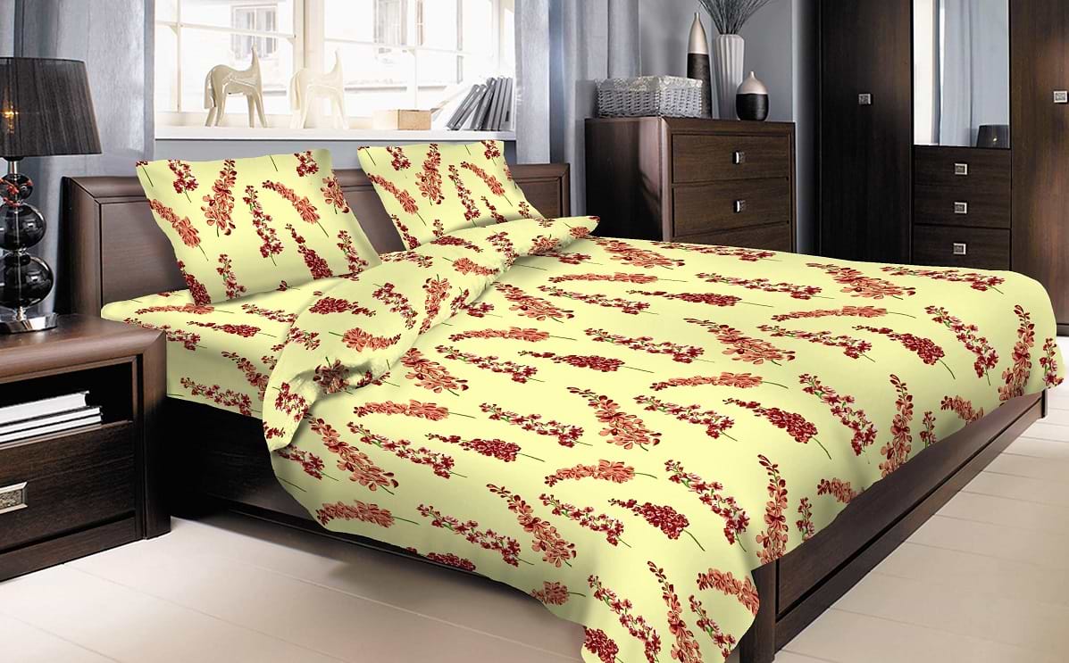 Комплект постельного белья Zastelli Дельфиниум Бязь 145х210 Коричневый (10692)