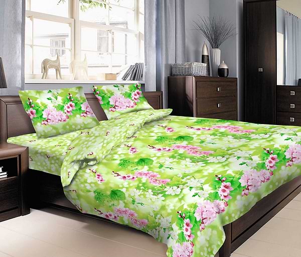 Фото - Комплект постельного белья Zastelli 6233 Сакура бязь 145х210 (10981)