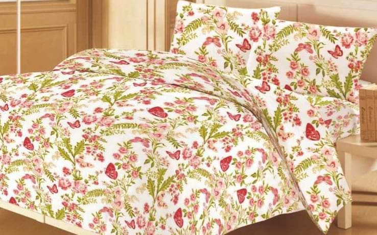 Комплект постельного белья Zastelli 14449 Папоротник Европейский бязь 145х210 (12582)