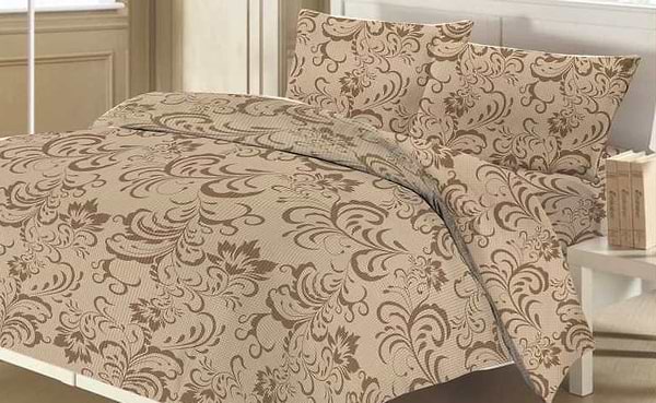 Фото - Комплект постільної білизни Zastelli 8700 Jersey Brown Джерсі бязь 150х215 (12583)