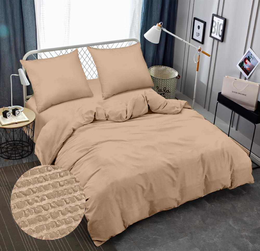 Комплект постельного белья Zastelli Taffy Beige жатка 200х220 см бежевый (21271)