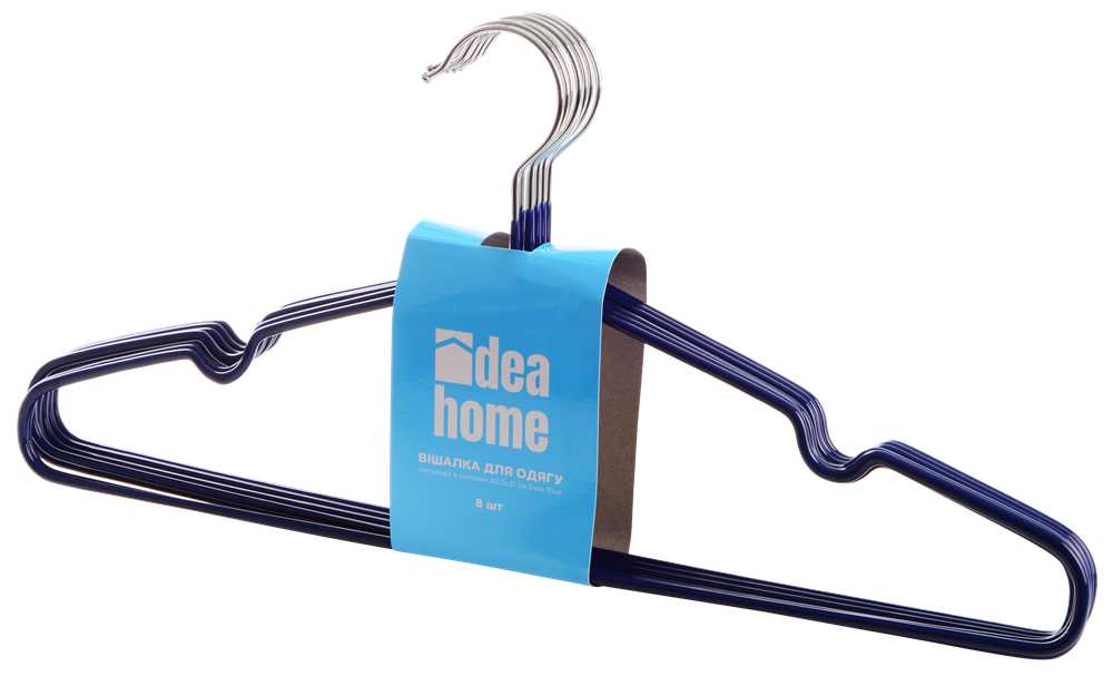 Вішалка Idea Home 40,5х21 см Dark Blue 8 шт. (7043036)
