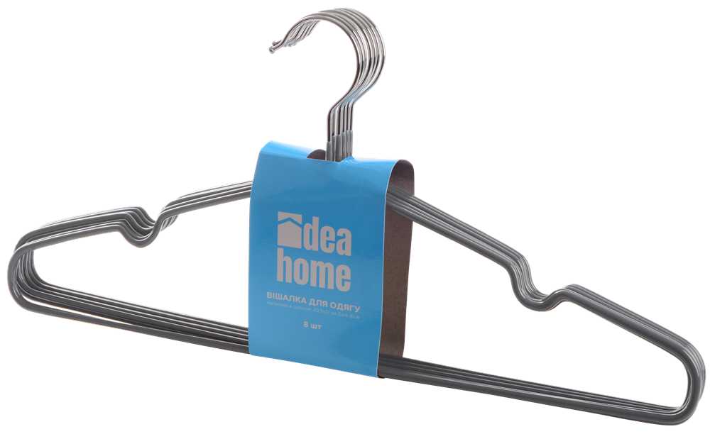 Вішалка Idea Home 40,5х21 см Light Grey 8 шт. (7043034)