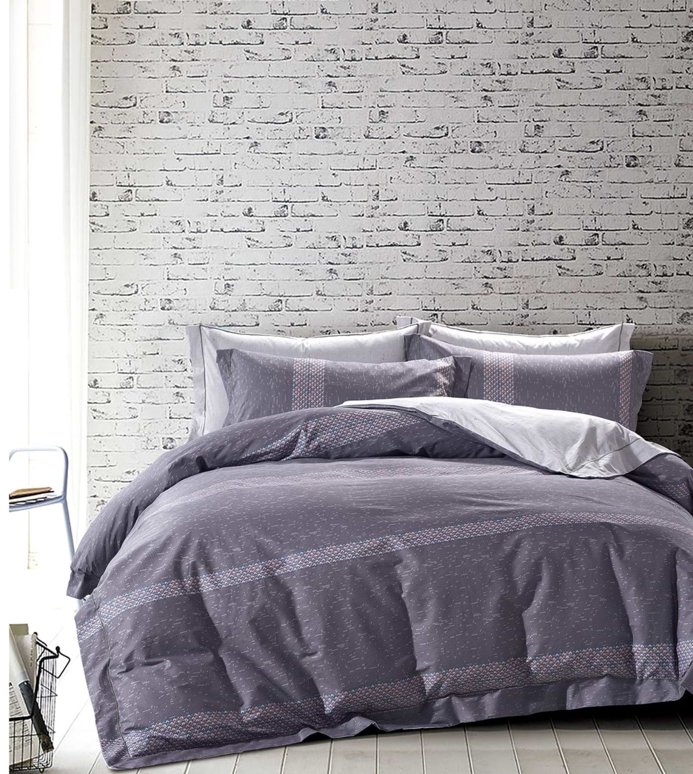 Комплект постельного белья Word of Dream 116 Сатин 150х215 Серый (15439)