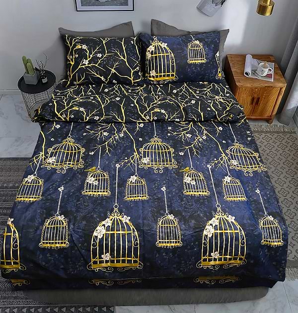 Фото - Комплект постельного белья Zastelli 170723 Клетка, птицы бязь 175х210 (20837)